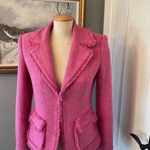 COPY - Fuschia pink boucle blazer size 6/8